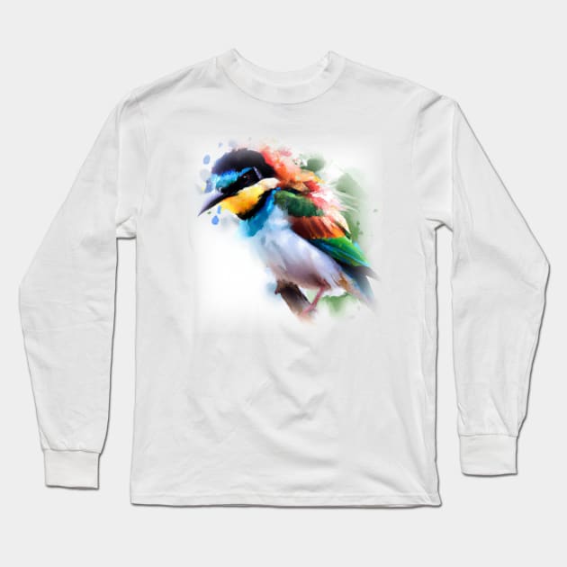 Artistic bird Long Sleeve T-Shirt by Visualityofai